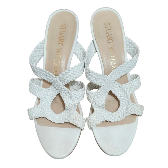 STUART WEITZMAN Woven Padded sandals size 7 - Picture 2 of 12